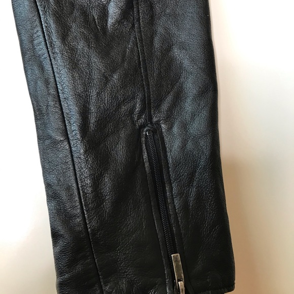 Ralph Lauren RRL Black Zip Up Leather Jacket - Picture 7 of 7